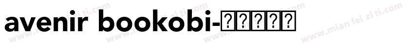 avenir bookobi字体转换